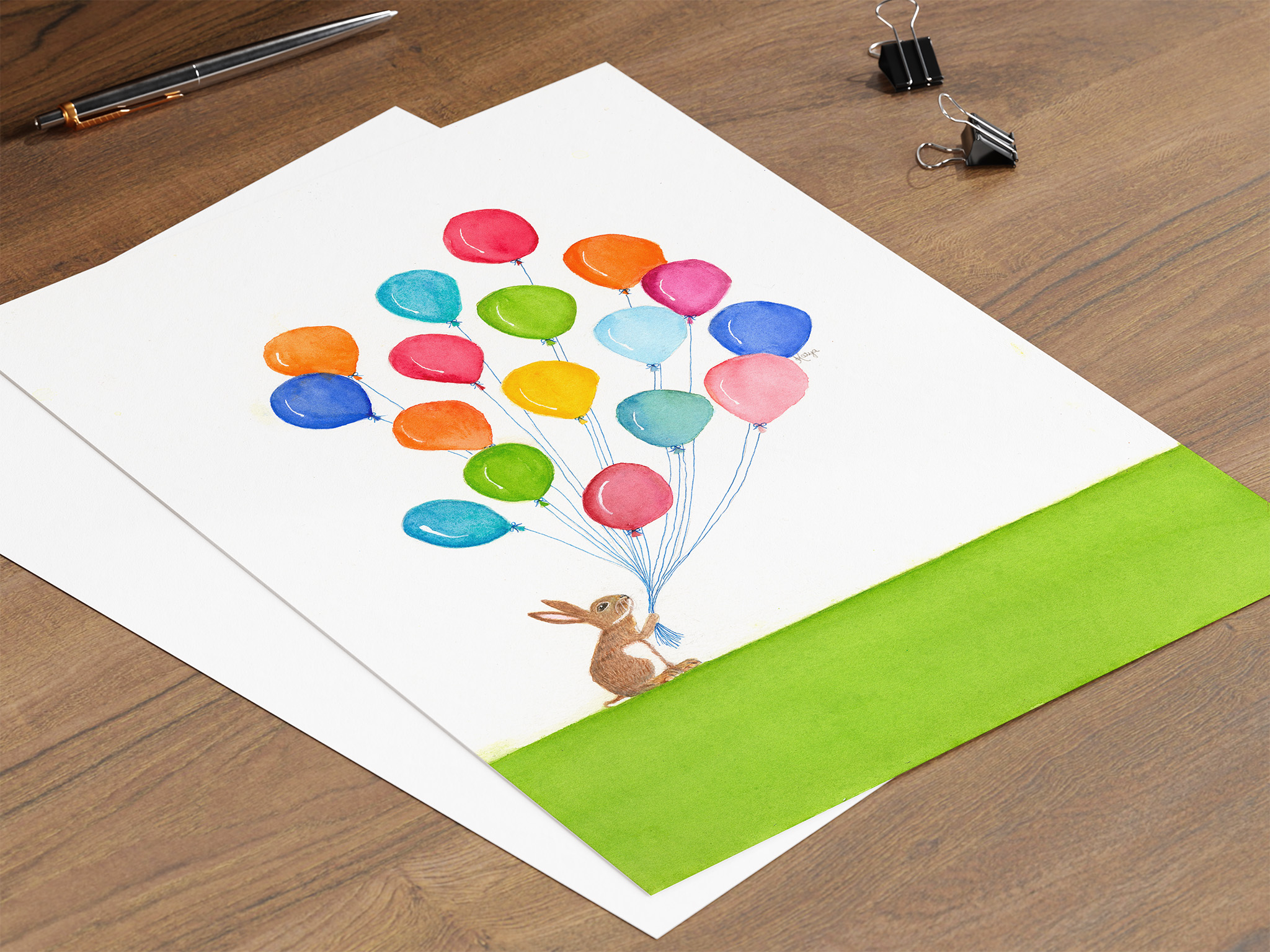 “Celebrate” is a charming bunny note card with bright balloons — perfect for baby showers, new babies, or kids’ birthdays. With heirloom sweetness and a pop of whimsy, it’s made to mark life’s joyful milestones in the loveliest way.
