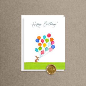 Celebrate Balloon Birthday Card with Gold Wax Seal